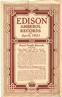 Edison Amberol Records